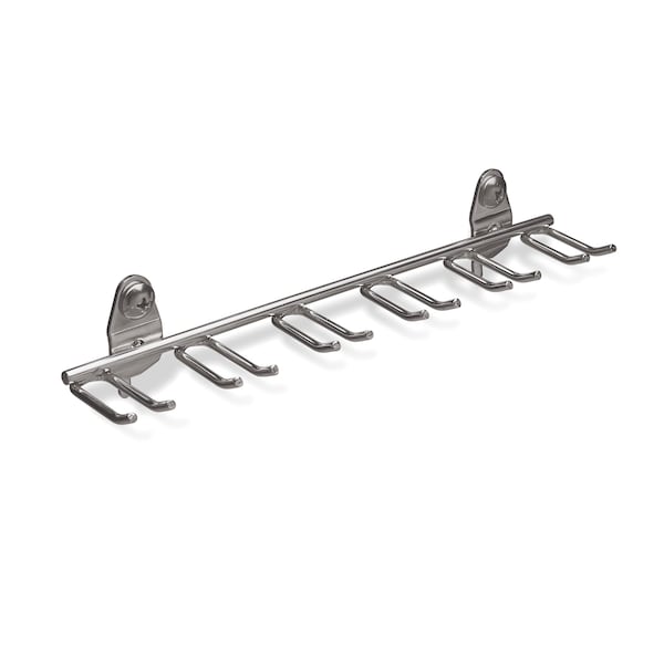 Triton Products 8-1/8 In. W Stainless Steel Multi-Prong Tool/Wrench Holder for 1/8 In. and 1/4 In. Pegboard 1 Pack 86660 - main